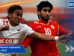 Susunan Pemain Indonesia vs Bahrain 10-0 dalam Pertandingan Epik