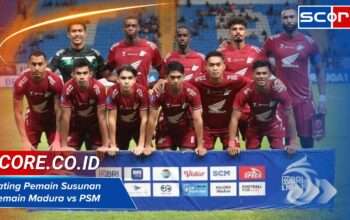 Susunan Pemain Madura vs PSM Terbaru 2025