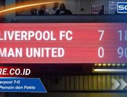 MU vs Liverpool 7-0 Susunan Pemain dan Fakta Menarik Pertandingan Ikonik