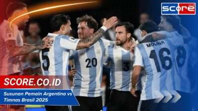 Susunan Pemain Argentina vs Brasil 2025