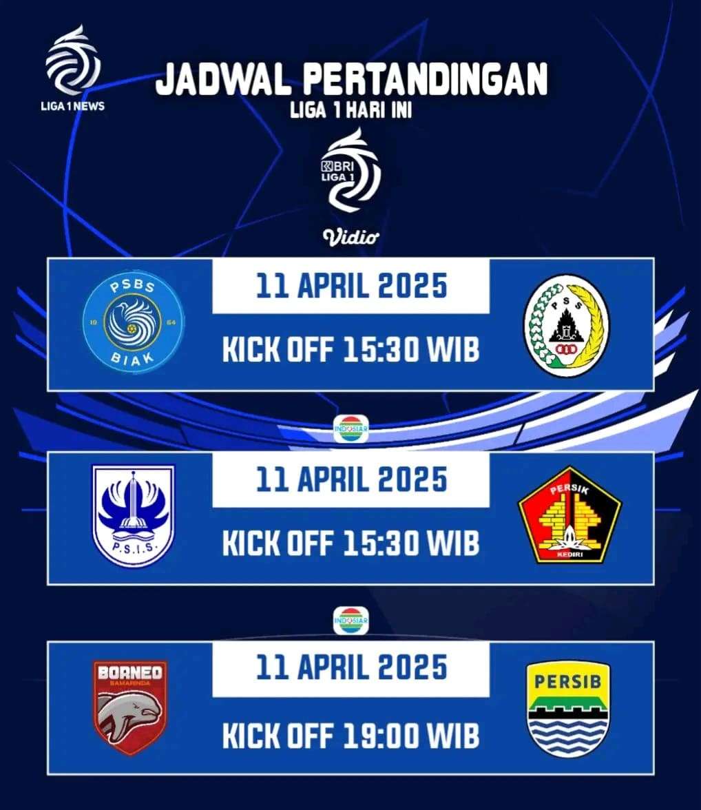 Jadwal Persib Bandung di Akhir Sisa Liga 1 2024/2025 Versi SCORE.CO.ID