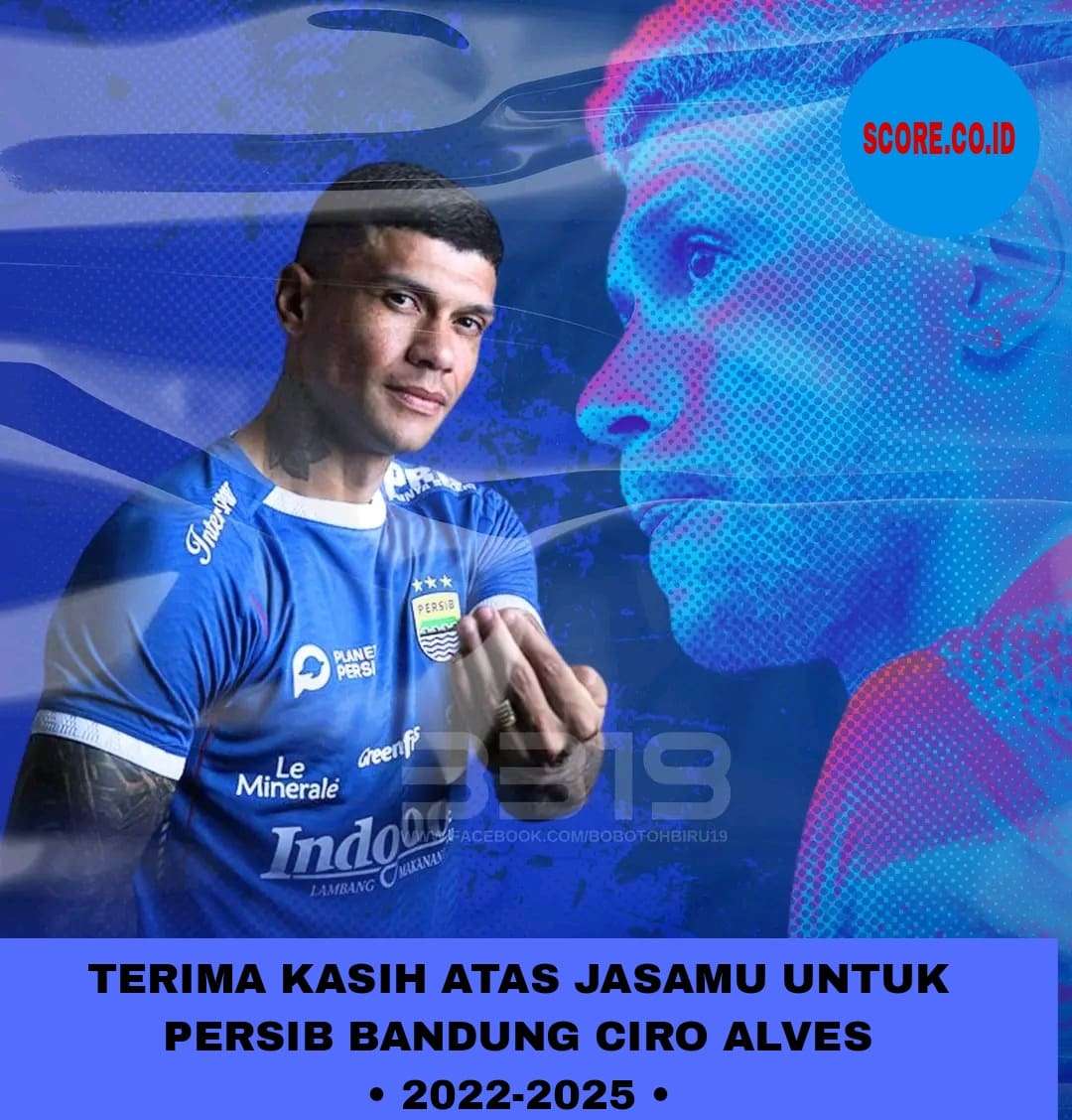 Ciro Alves Out dari Persib, Pergi Jadi Legenda Langsung Pamit dari Indonesia