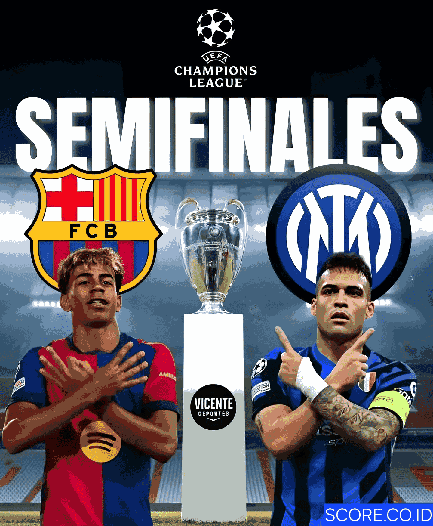 Prediksi Skor Barcelona vs Internazionale Semifinal Leg 1
