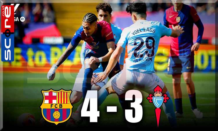 Hasil Barcelona vs Celta Vigo