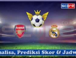 Prediksi Skor Arsenal vs Real Madrid 09 April 2025