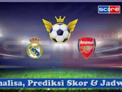 Prediksi Skor Real Madrid vs Arsenal 17 April 2025