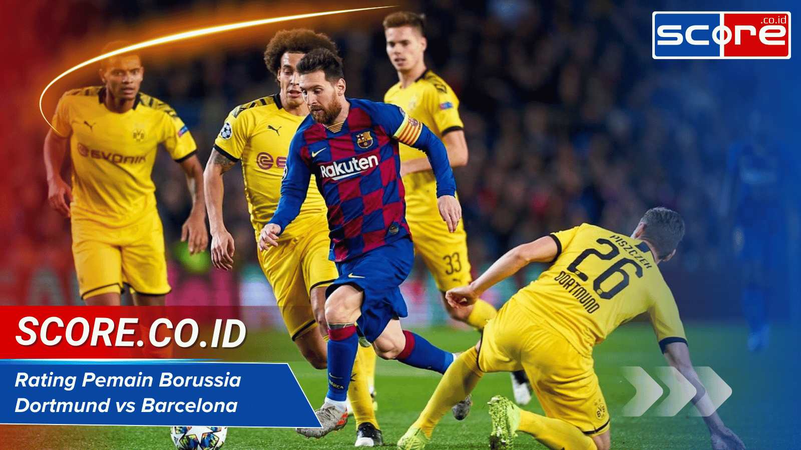 Rating Pemain Borussia Dortmund vs Barcelona