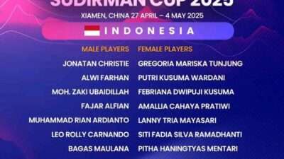 Pemain Indonesia di Sudirman Cup 2025