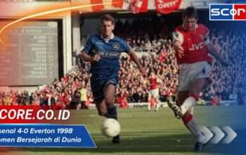 Arsenal 4-0 Everton 1998: Momen Bersejarah di Dunia Sepak Bola