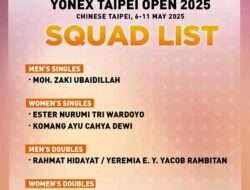 Pemain di Taipei Open 2025: Daftar Drawing dan Mundur dari Turnamen