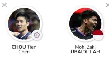 Prediksi dan H2H Ubed vs Chou Tien Chen Taipei Open 2025 Jadi Laga Pembuka