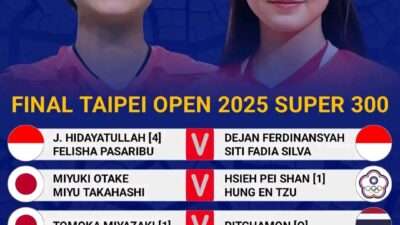 Jadwal Final Taipei Open 2025