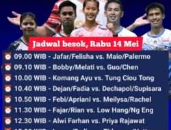 Jadwal Thailand Open 2025 Round 32, Rabu 14 Mei 2025