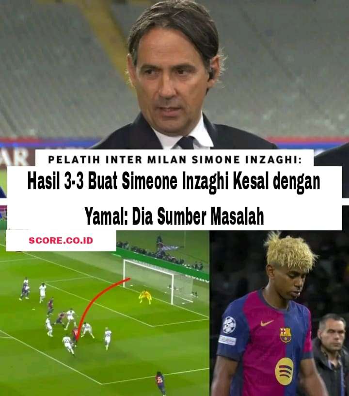 Hasil 3-3 Buat Simeone Inzaghi Kesal dengan Yamal