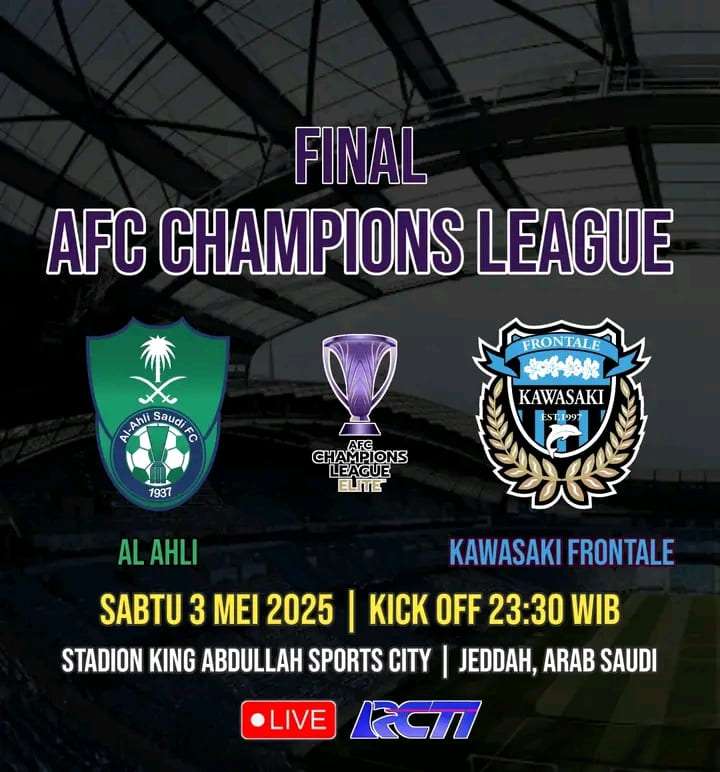 Prediksi Skor Al Ahli vs Kawasaki Frontale: Final AFC Championship League Elite 2025