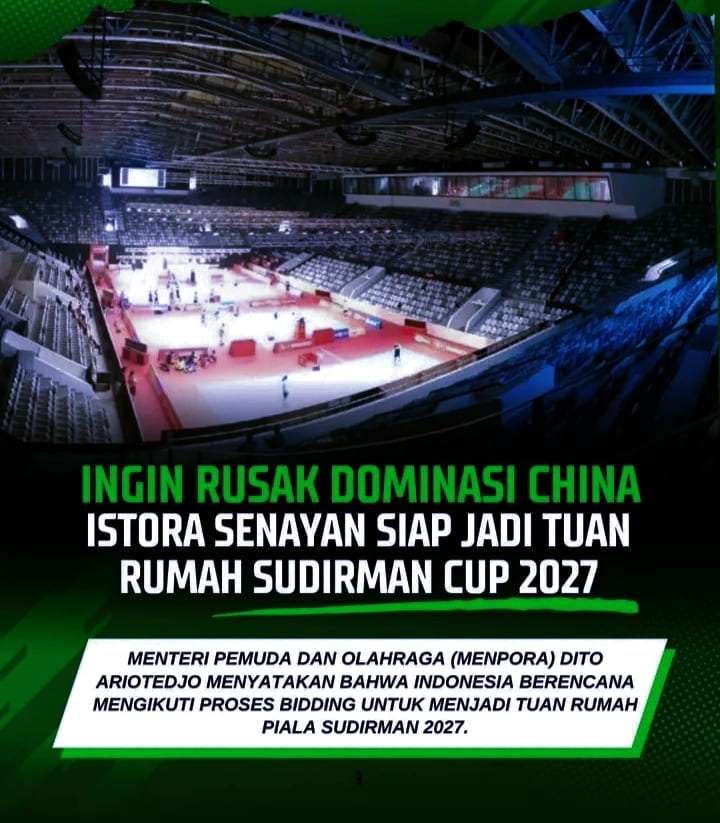 Indonesia Siap Jadi Tuan Rumah Piala Sudirman 2027 Mendatang