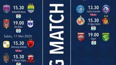 Jadwal Liga 1 Pekan 33 2025
