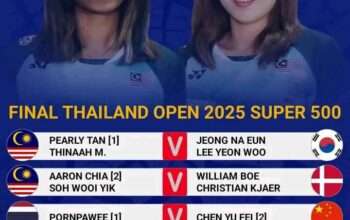 Jadwal Final Thailand Open 2025: TVRI Sport Setia Tayangkan Meski Indonesia Zonk