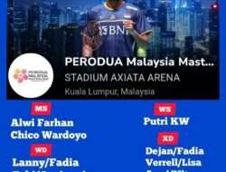 Malaysia Masters 2025: Daftar Pemain, Jadwal dan Wakil Indonesia
