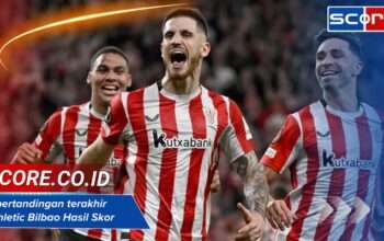 5 pertandingan terakhir Athletic Bilbao Hasil Skor dan Statistik