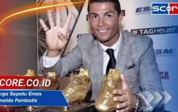 Harga Sepatu Emas Ronaldo Fantastis