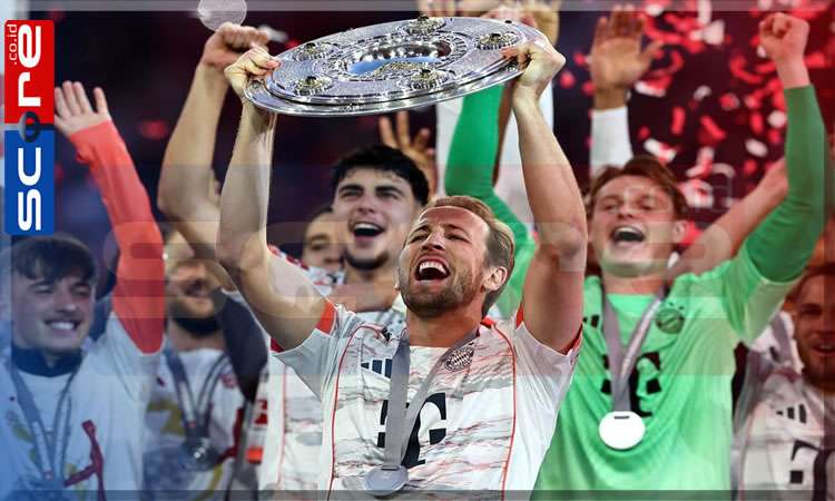 Harry Kane Cetak Sejarah dengan Trofi Pertamanya di Bayern Munich