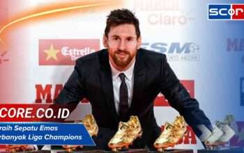 Peraih Sepatu Emas Terbanyak Liga Champions Top