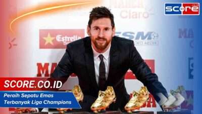Peraih Sepatu Emas Terbanyak Liga Champions Top