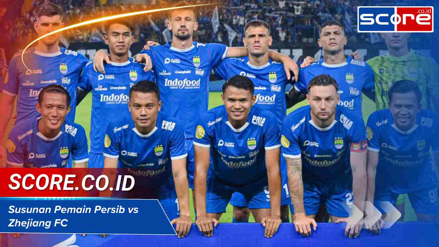 Susunan Pemain Persib Vs Zhejiang FC