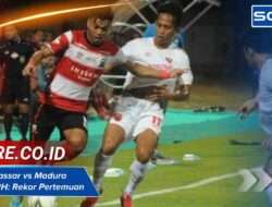 PSM Makassar vs Madura United H2H: Rekor Pertemuan dan Analisis
