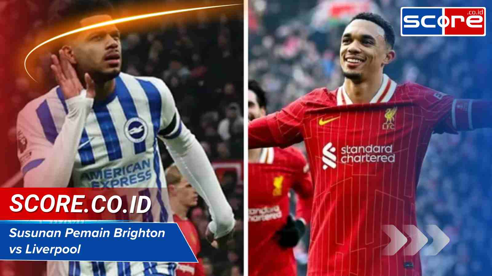 Susunan Pemain Brighton vs Liverpool