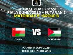 Prediksi Skor Oman vs Jordan Matchday 5 Kualifikasi Piala Dunia 2025, 5 Juni 2025