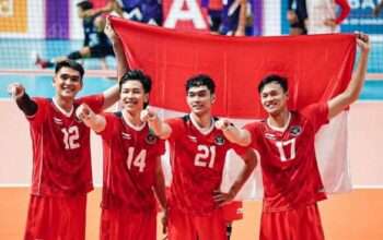 Tim Bola Voli Putra Indonesia Finis di Posisi 6 AVC Nations Cup
