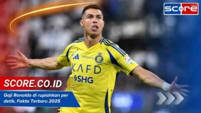 Gaji Ronaldo di rupiahkan per detik