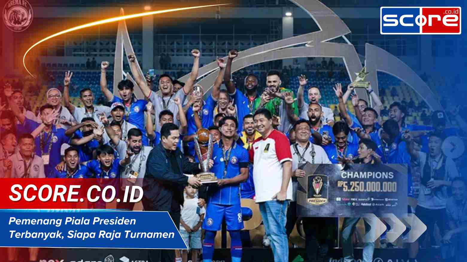 Pemenang Piala Presiden Terbanyak
