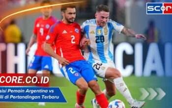 Posisi Pemain Argentina vs Chili di Pertandingan Terbaru