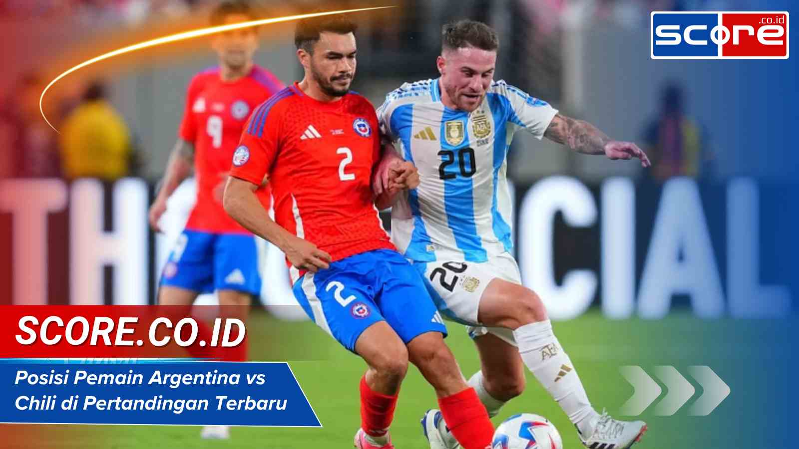 Posisi Pemain Argentina Vs Chili
