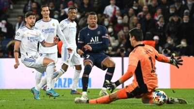 Hasil pertandingan bola PSG vs Real Madrid