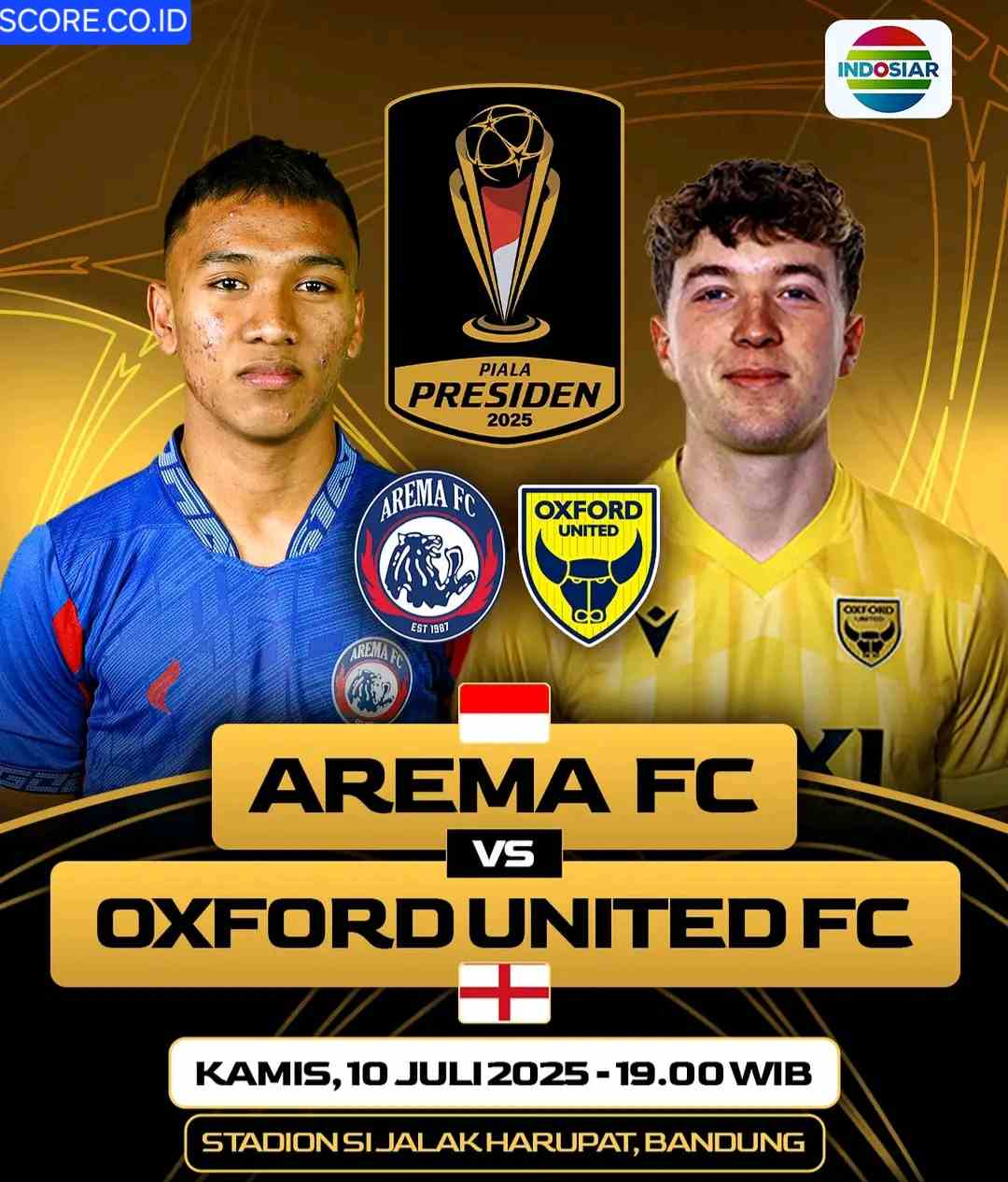 Prediksi Skor Arema FC vs Oxford United