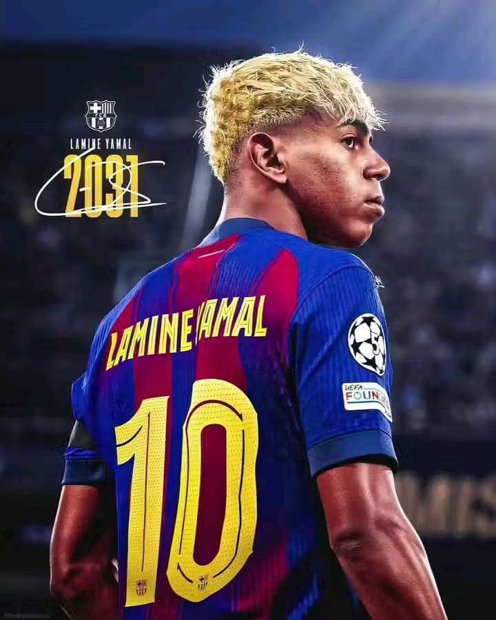 Lamine Yamal gunakan No 10 di Barcelona