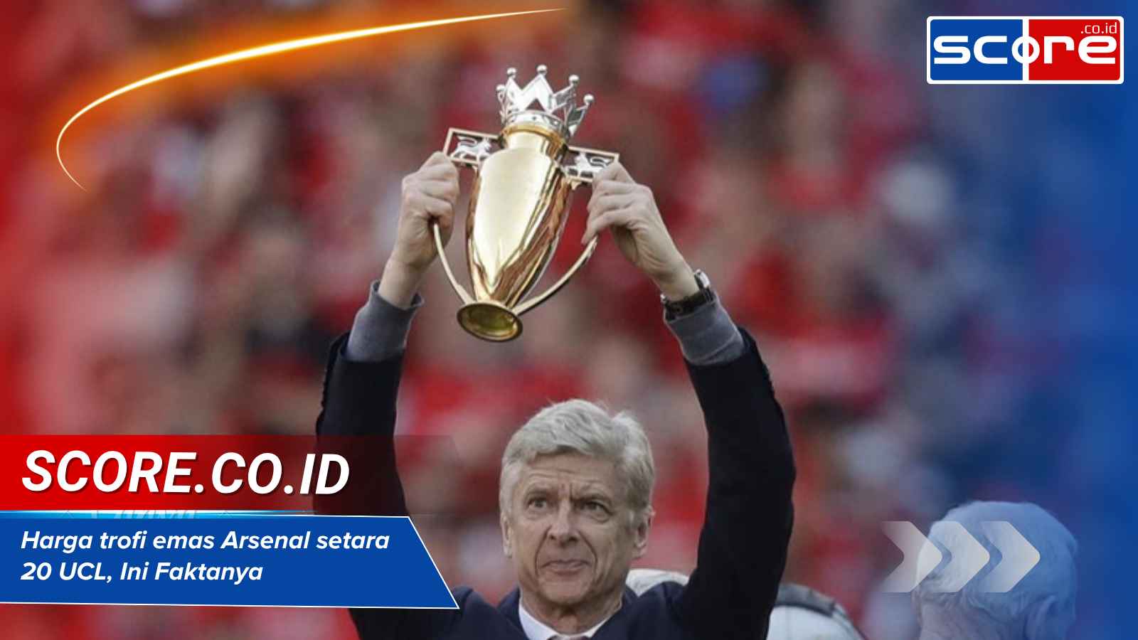 harga trofi emas arsenal