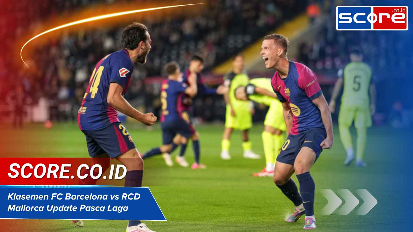 Klasemen FC Barcelona vs RCD Mallorca