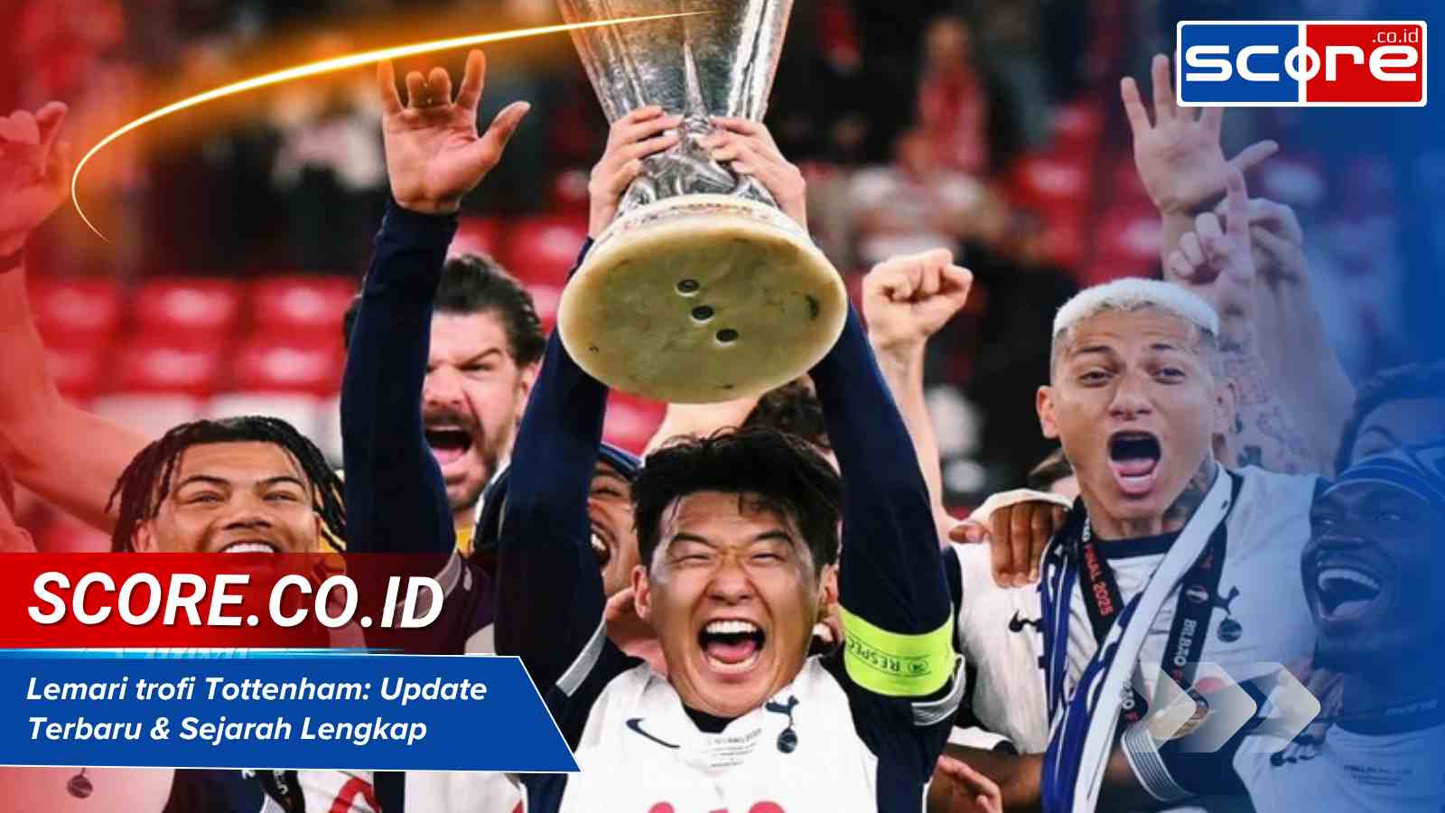 lemari trofi tottenham