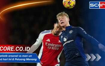 Statistik arsenal vs man united hari ini & Peluang Menang