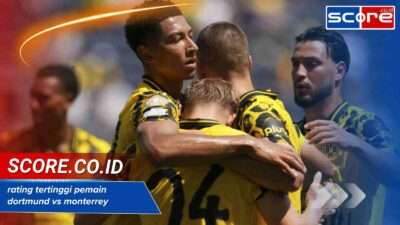 rating tertinggi pemain dortmund vs monterrey