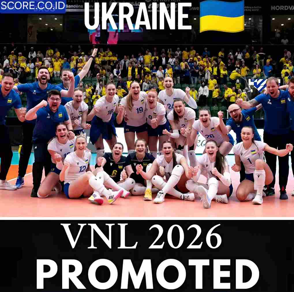 Ukraina Akan Debut di VNL 2026 Mendatang