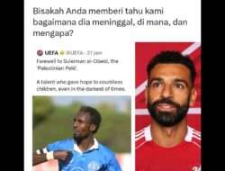Legenda Sepakbola Palestina Meninggal Ditembak Israel, M Salah Sentil FIFA