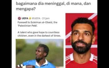 Legenda Sepakbola Palestina Meninggal Ditembak Israel, M Salah Sentil FIFA