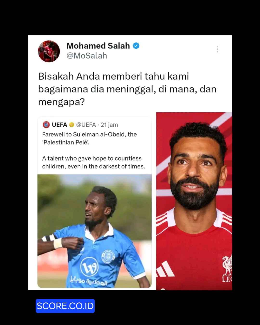 Legenda Sepakbola Palestina Meninggal Ditembak Israel, M Salah Sentil FIFA