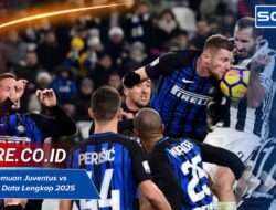 Rekor pertemuan Juventus vs Inter Milan, Data Lengkap 2025